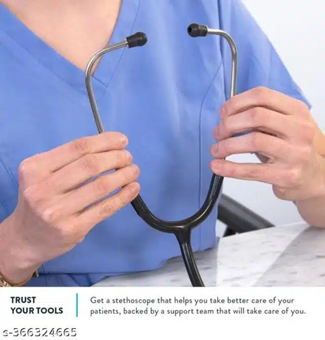 Dual Head Stethoscope (Black)