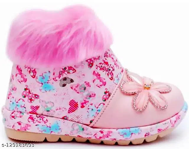 Boots for Girls (Pink, 12-15 Months)