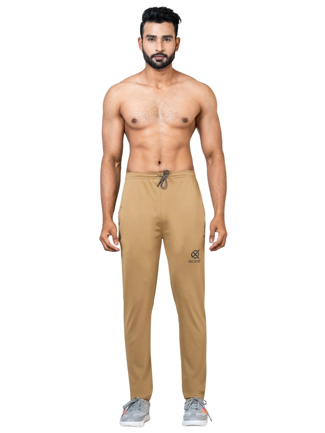 Polyester Solid Trackpant for Men (Beige, XS)