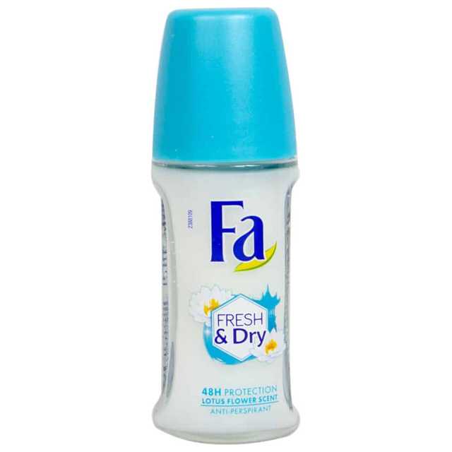 Fa Roll-on Fresh and Dry Lotus Flower Fragrance Deodorants (50 ml) (D-335)