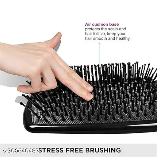 Round Rolling Curling Comb Hair Brush With Paddle Hair Brush For Men And Women (Pack of 2)