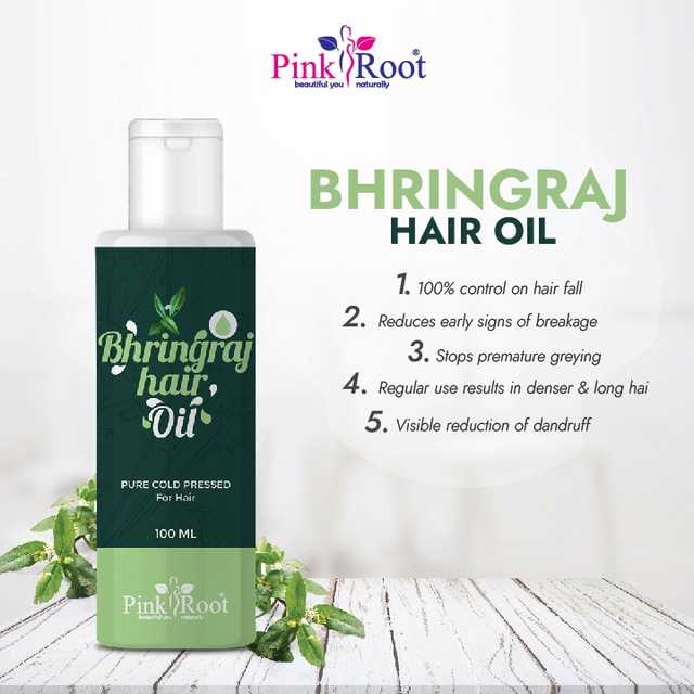 Pink Root Bhringraj Hair Growth Oil (Pack Of 1, 100 ml) (MI-73)