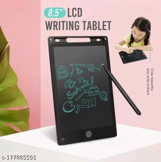 LCD Writing Pad for Kids (Black, 8.5 inches)