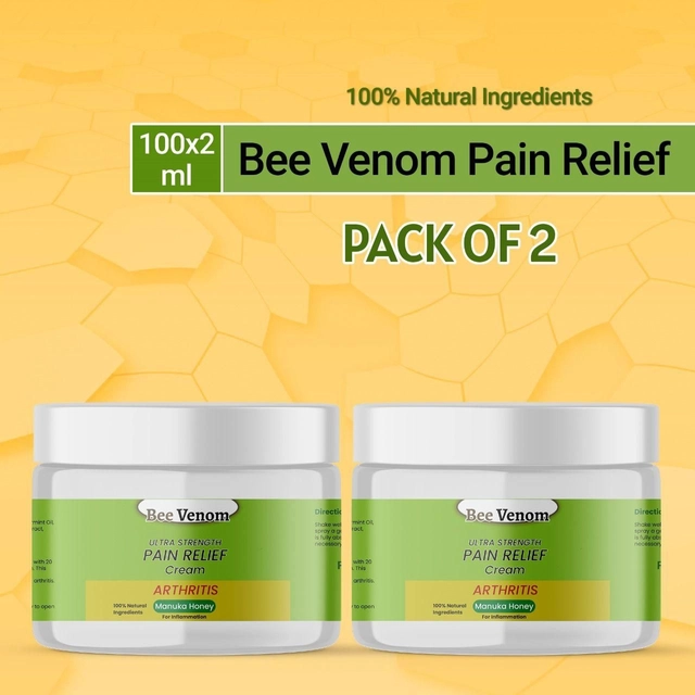 Bee Venom Ultra Strength Joints Pain Relief Cream (30 g, Pack of 2)