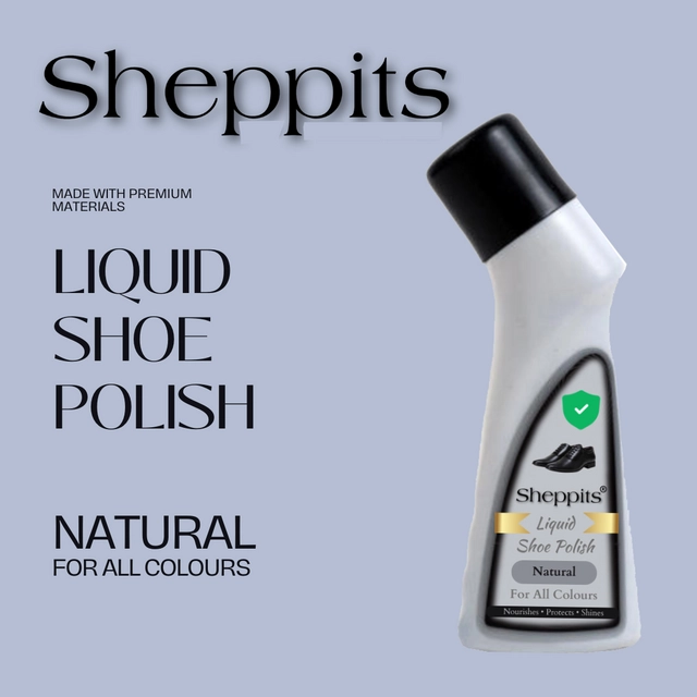 Sheppits Premium Liquid Shoe Polish (75 ml)