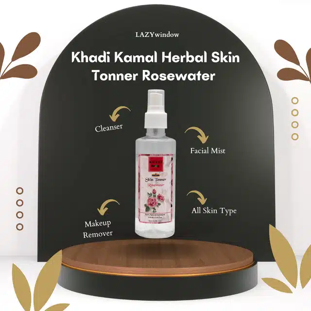 Khadi Kamal Herbal Skin Toner (Pack of 2, 210 ml)