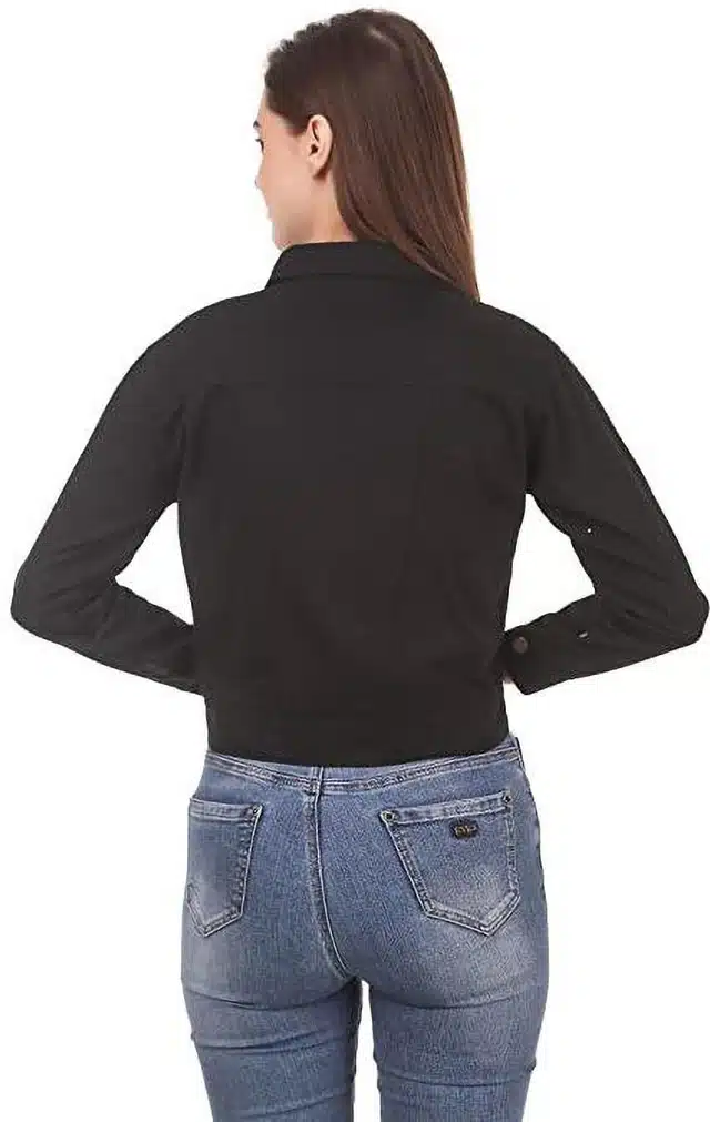 Full Sleeves Jacket for Women (Black, S) (RK-108)