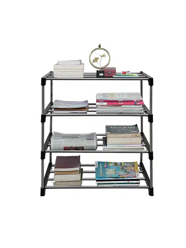 4 Layers Book Shelf (Black)