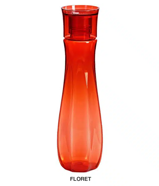 प्रीमियम क्वालिटी फ़ूड एंड इंग्रेडिएंट्स प्लास्टिक वाटर बोतल (पैक ऑफ़ 1, 1 L)(असॉर्टेड)