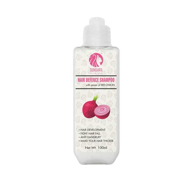 Sundara Essentials Red Onion Shampoo (Pack of 1, 100 ml) (DH-24)