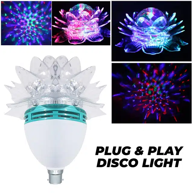 Lotus Shaped Disco Bulb (Multicolor)