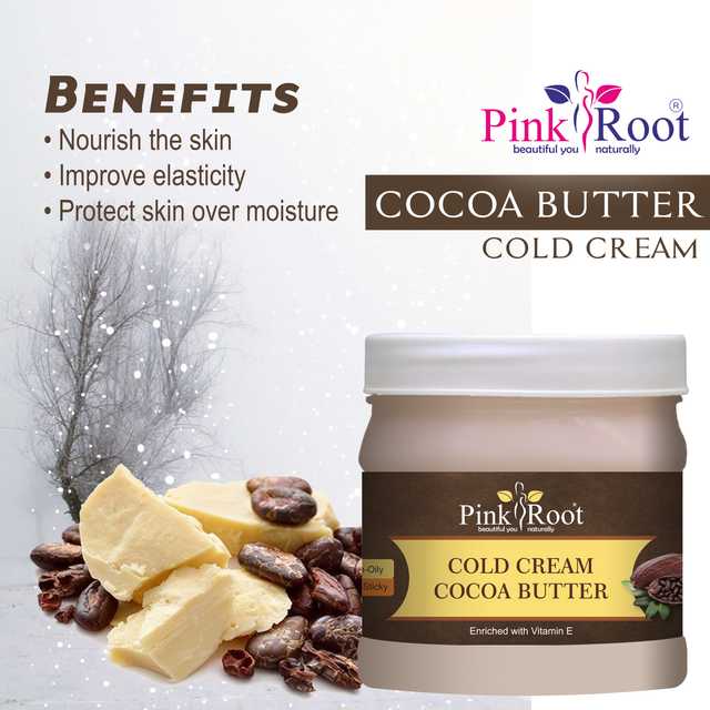 Pink Root Cocoa Butter Cold Cream (Pack Of 1, 500 ml) (MI-118)