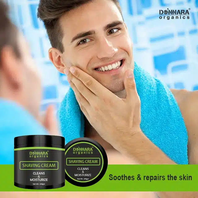 Donnara Organics Natural Shaving Cream For Men (100 g)