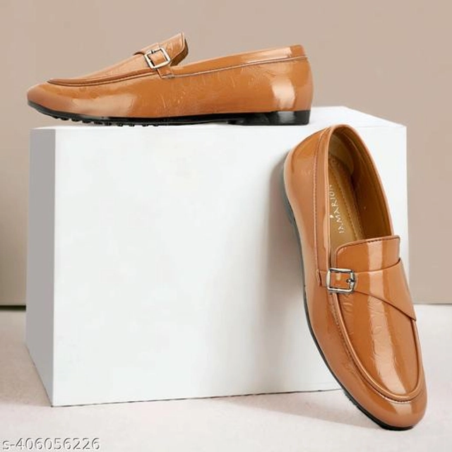 Loafers for Men (Tan, 6)