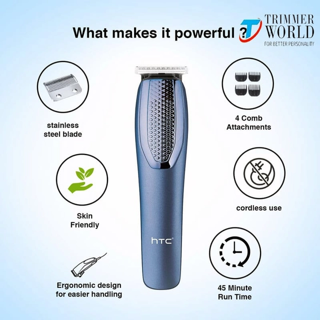 Premium Professional H-1210 Rechargeable Trimmer for Men & Women (Multicolor, Set of 2)