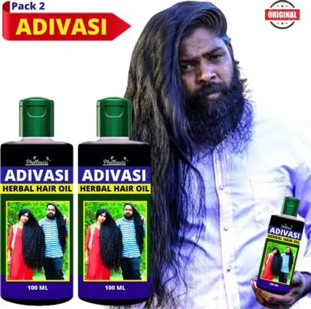 Adivasi Herbal Hair Oil (Pack of 2, 100 ml)