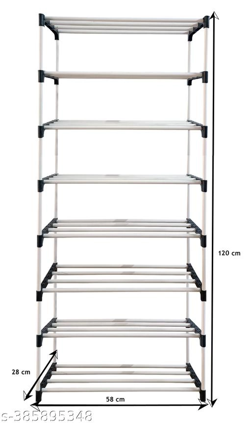 Metal 7 Layer Collapsible Multipurpose Rack (Maroon)