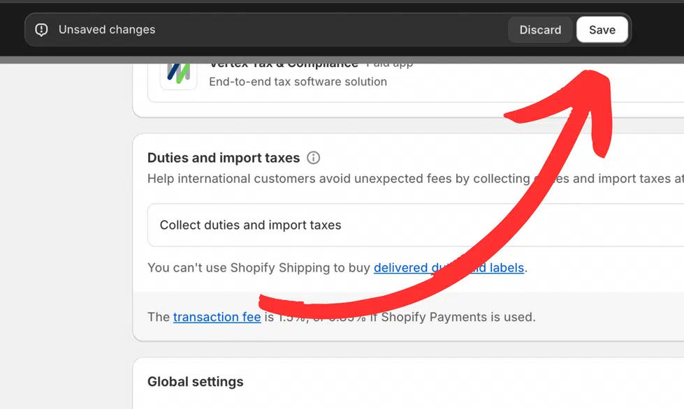 Step 4: Save your settings and proceed to ShipPrime.