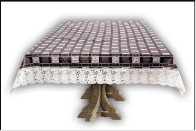 PVC Waterproof Rectangle 12 Seater Table Cover (Grey, 1.52x1.52 m)