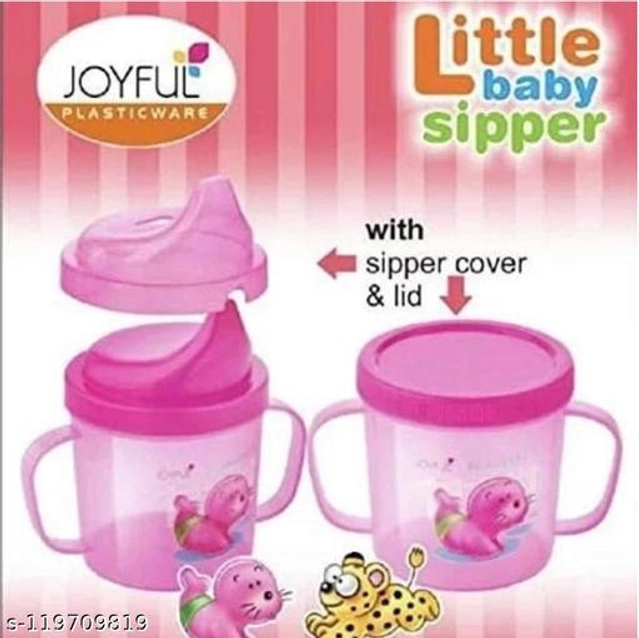 Plastic Sipper for Baby (Pink, 300 ml)