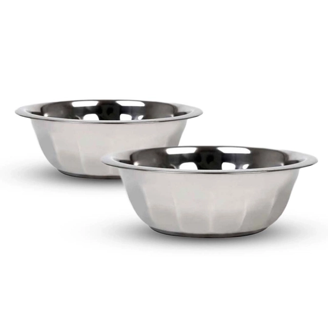 JENSONS Steel Jasmine Bowl (350 mL Each, Pack of 2)