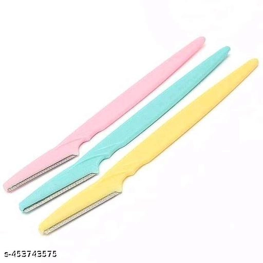 Eyebrow Shaping & Face Hair Razor (Multicolor, Pack of 3)