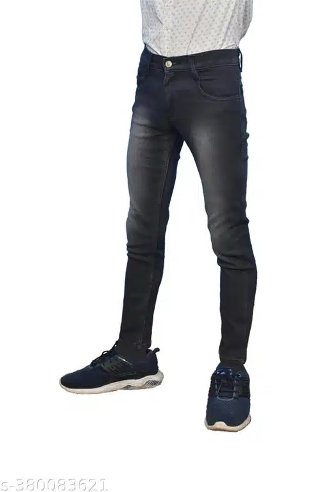 Jeans for Boys (Black, 8-9 Years)