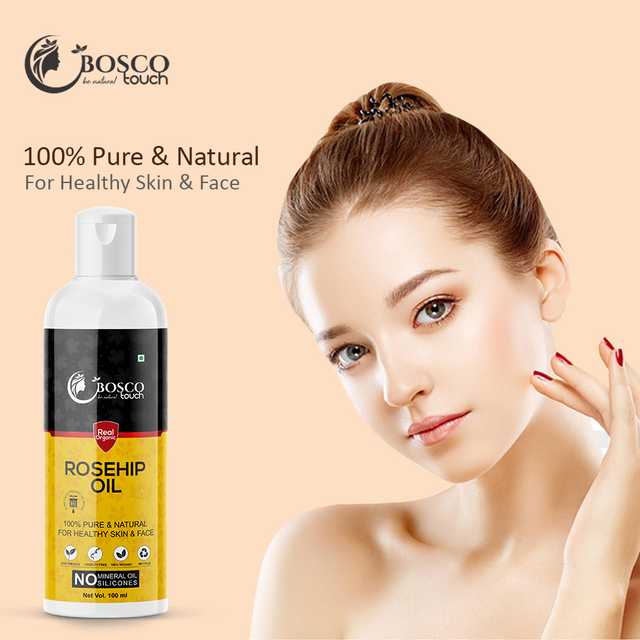 Bosco Touch Rosehip Essential Oil For Face, Hair & Skin, Reduces Acne Scars (100 ml) (For Men & Women) (B-702)