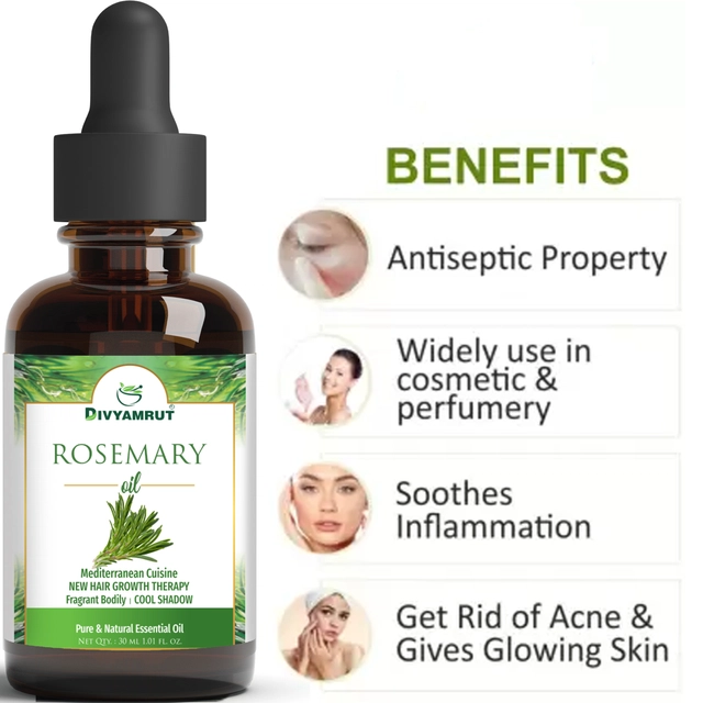 Divyamrut Rosemary Essential Oil (30 ml)