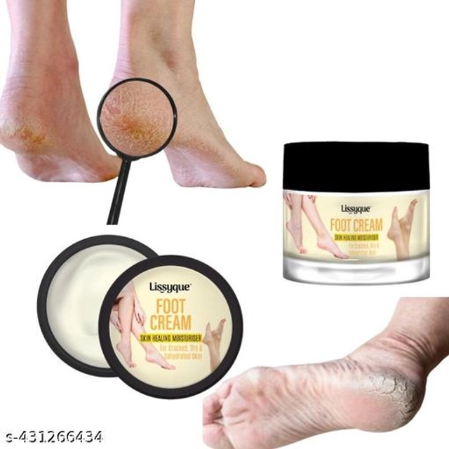  Lissyque Foot Crack Blaster Repair - Foot Cracked Skin, Heel, Finger Healing Balm and Crack Blaster Dry Skin and Body Cream 50 gm For Women & Men