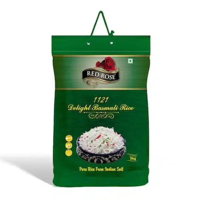 Red Rose 1121 Delight Basmati Rice 5 Kg