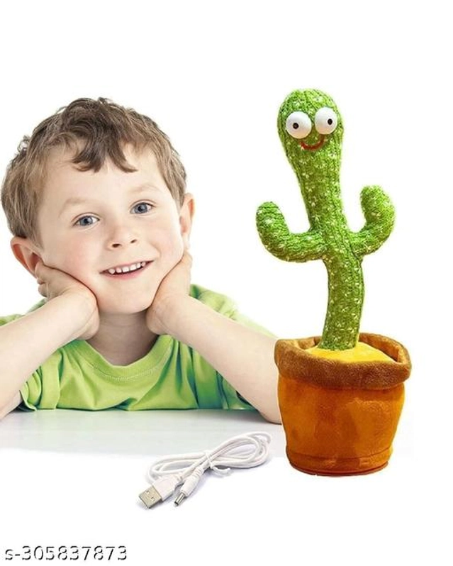 Dancing Cactus Talking Toy for Kids (Multicolor)