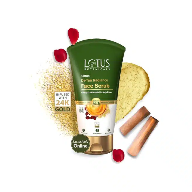 Lotus Botanicals Ubtan De-Tan Radiance Face Scrub (100 g)