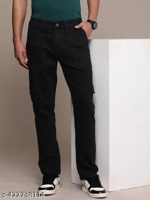 Denim Jeans for Men (Black, 30)