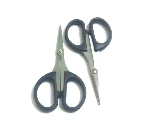 Nose Hair Cutting Scissors for Men & Women (Multicolor, Free Size)