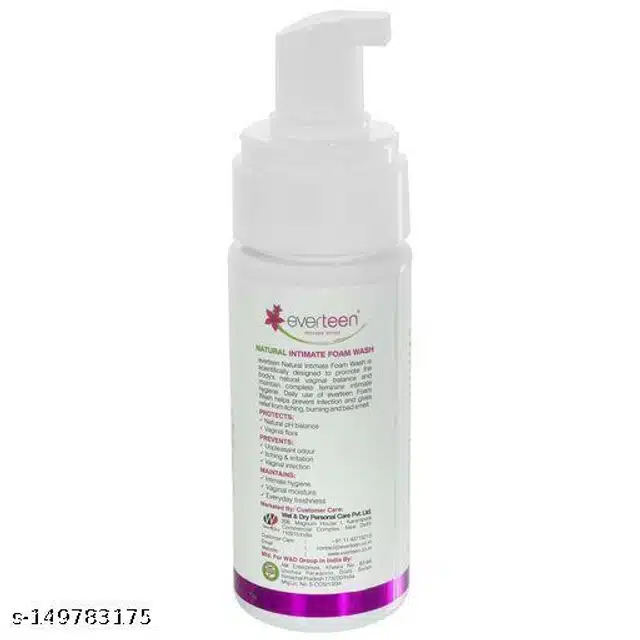 Natural Intimate Foam Wash for Feminine Hygiene In Women (150 ml)