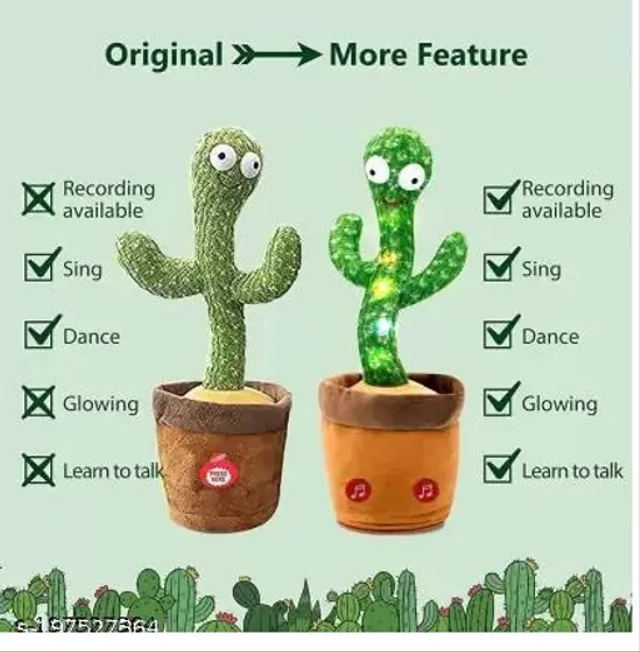 FEVERBAZAR Dancing Cactus (Pack of 1)