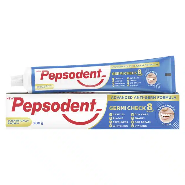 पेप्सोडेंट (जर्मी चेक+) एंटी जर्म फार्मूला टूथपेस्ट 200 g