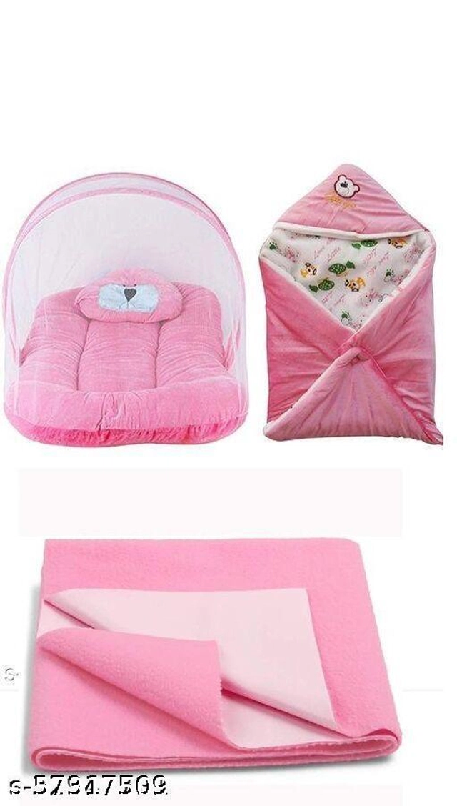 Microfiber Blankets for Babies (Pack of 3) (Pink, Free Size)