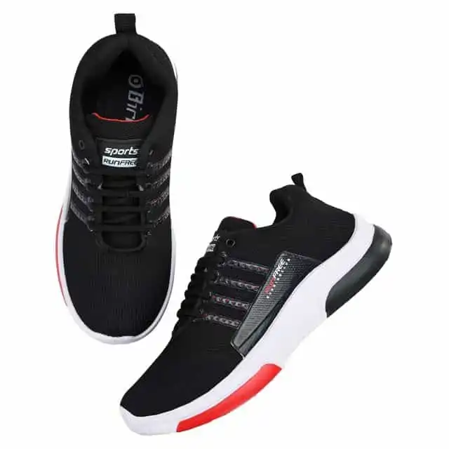 Birde Trendy Sports Shoes For Men (Black, 6) (BRD-567)