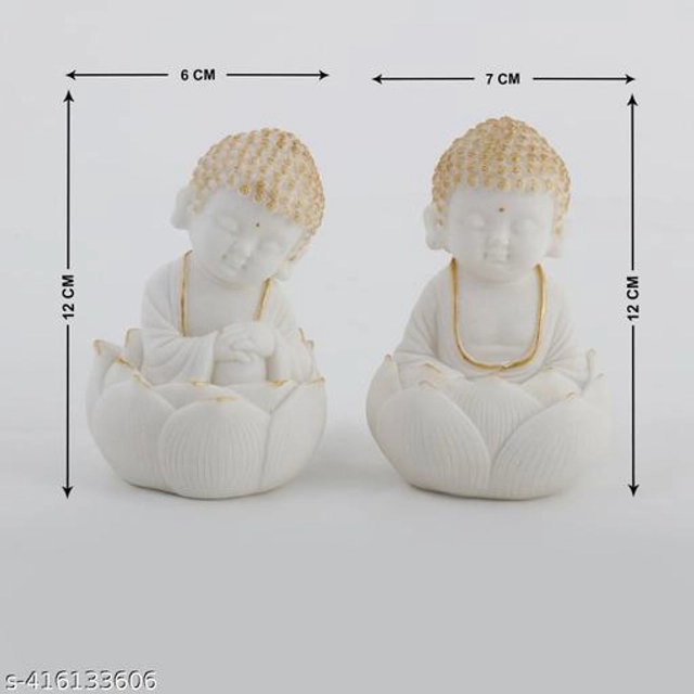 Resin Decorative Showpiece (Multicolor, Pack of 2)