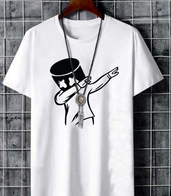 The Lugai Fashion Cotton T- shirt (White, M) (Pack of 1) (D752)