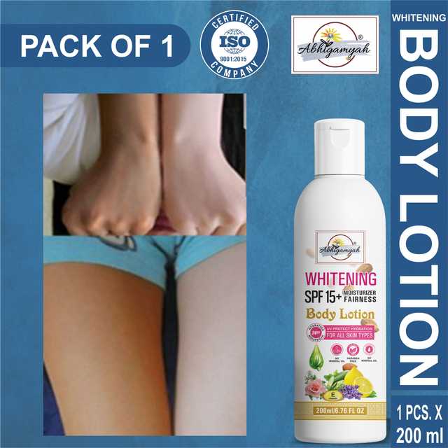 Abhigamyah Whitening Body Lotion Spf15+ Skin Lighten & Brightening Cream (200 ml, Pack Of 1) (A-110)