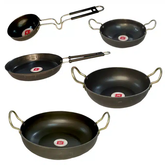 Iron Cookware Cast Iron Kadai Deep Bottom Kadai/Fry Pan/Frying