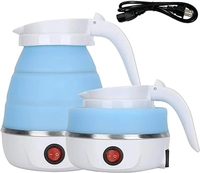 Silicone Portable Electric 150 W Kettle (Multicolor, 600 ml)