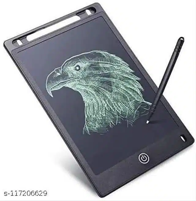 Portable LCD Writing Board Slate with Pen for Kids ( Black, 8.5 inches)