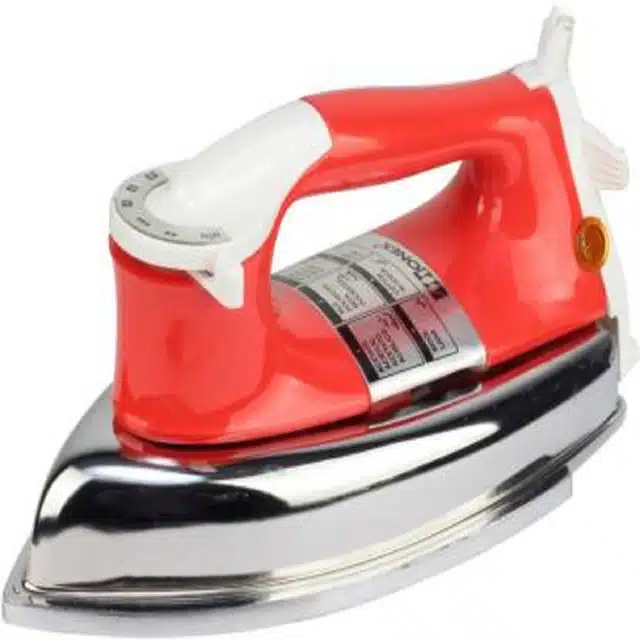 New Range Of Heavy Weight Plancha Dry Iron (Red, 1000 W) (ME-28)