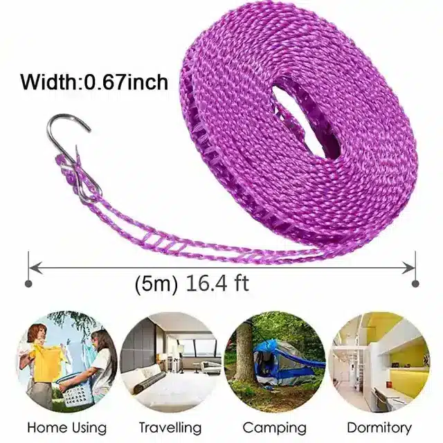 5 Meters Laundry line waterproof Windproof Anti-Slip Clothes