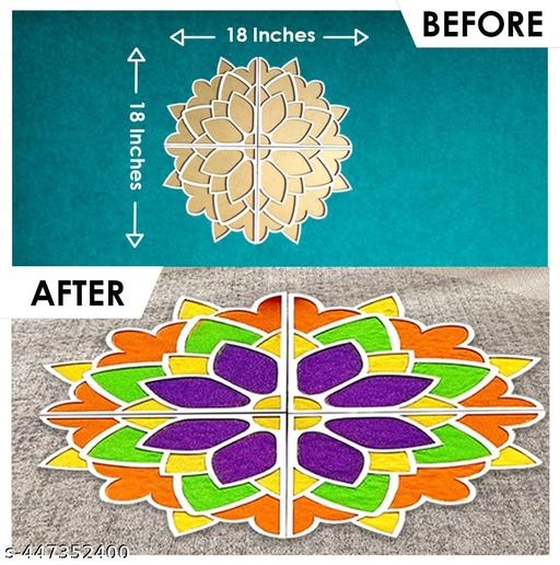 Diwali Rangoli Making Kit (Multicolor)