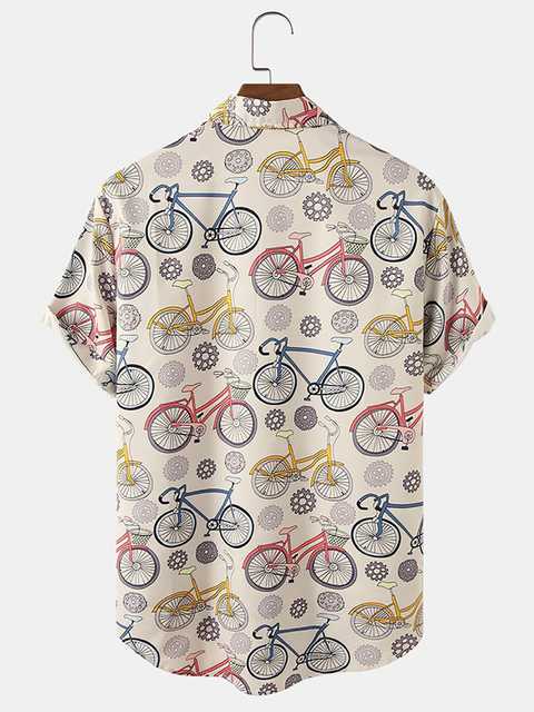 Glemora Fashion Cotton Shirts For Men (Cream, S) (SG-86)